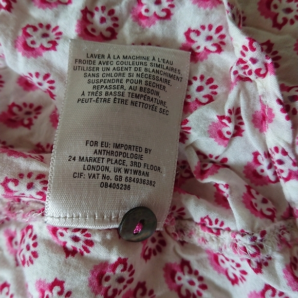 Anthropologie Maeve Laiken Henley In Motif Tunic Top size 8 - Picture 9 of 16